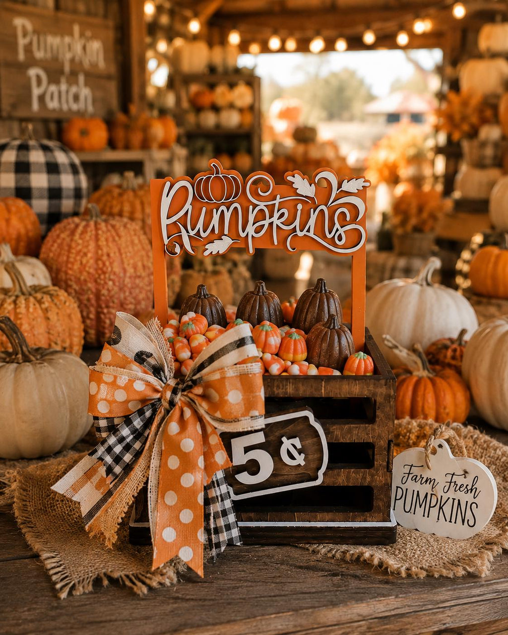 Pumpkins Interchangeable Crate Sign, Pumpkin Wood Sign, Fall Tabletop Decor, Farmers Market Decor, Shelf Decor