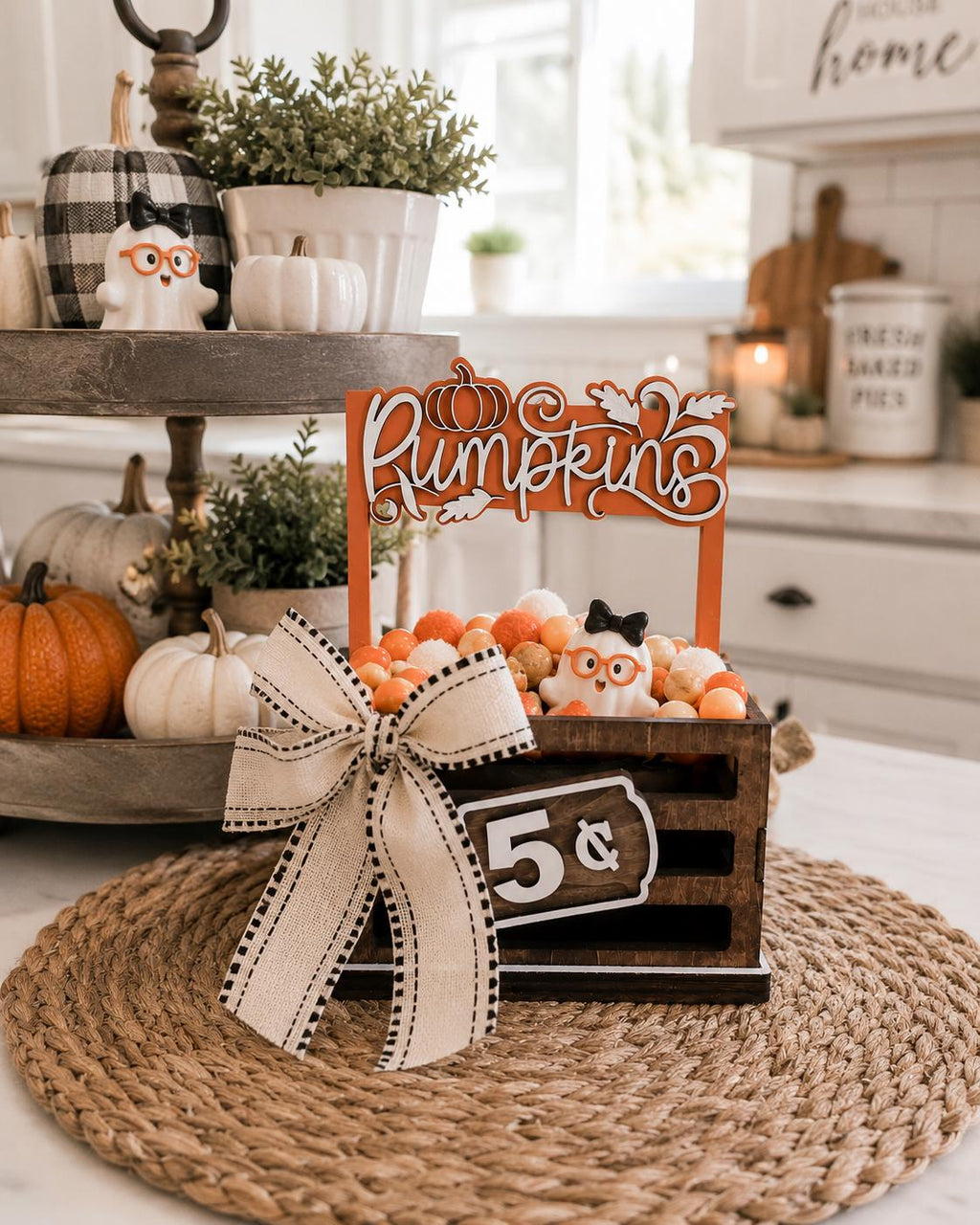 Pumpkins Interchangeable Crate Sign, Pumpkin Wood Sign, Fall Tabletop Decor, Farmers Market Decor, Shelf Decor