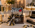 New Years Interchangeable Crate Sign, Midnight Kisses Wood Insert, New Years Tabletop Decor, Tiered Tray Decor, Shelf Decor