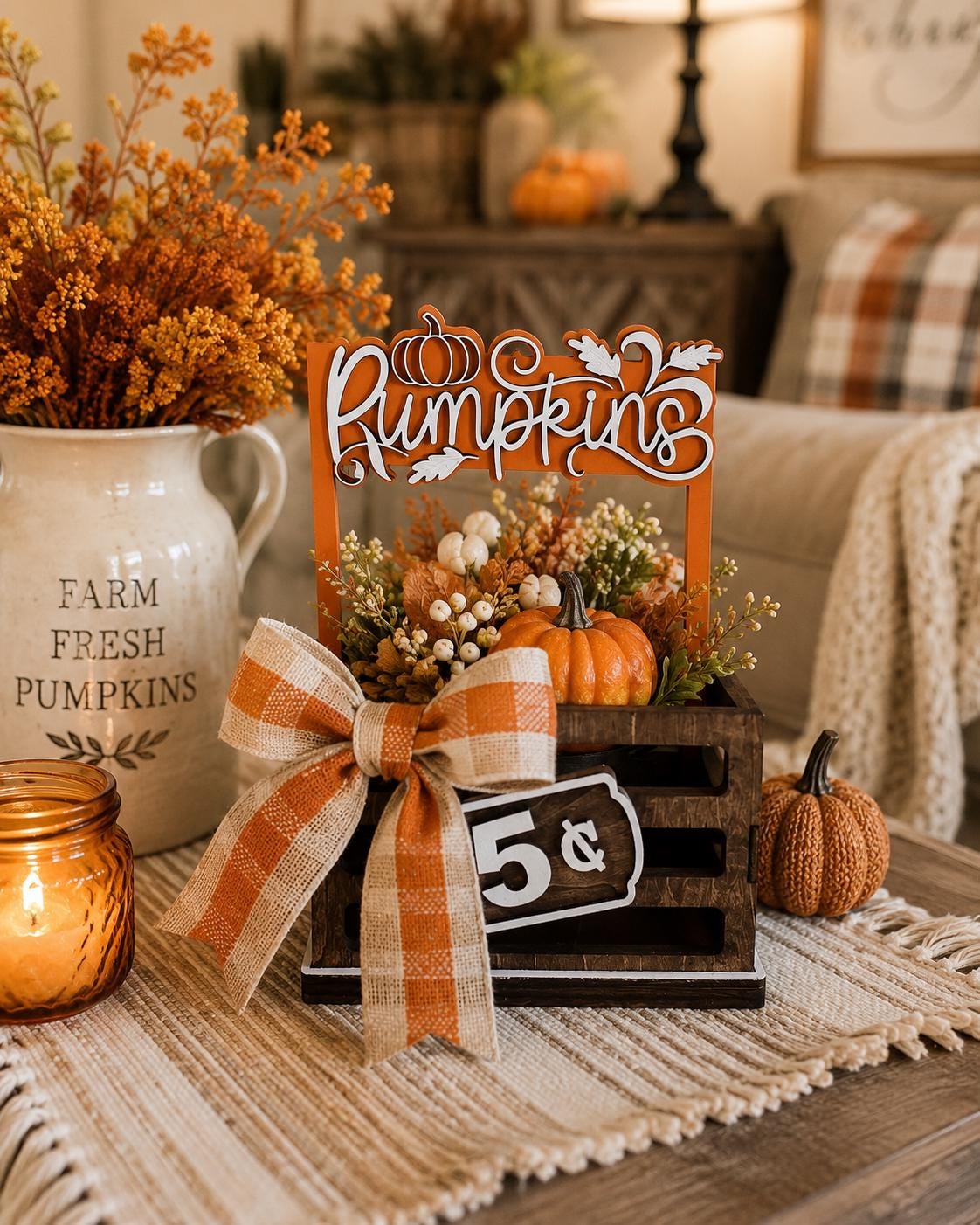 Pumpkins Interchangeable Crate Sign, Pumpkin Wood Sign, Fall Tabletop Decor, Farmers Market Decor, Shelf Decor