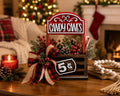 Candy Cane Interchangeable Crate Sign, Candy Cane Wood Insert, Christmas Tabletop Decor, Coffee Bar Decor, Shelf Decor