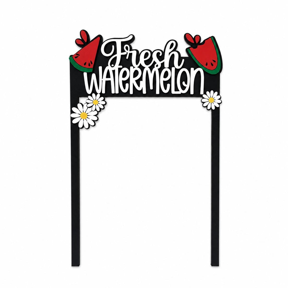 Fresh Watermelon Interchangeable Crate Sign, Summer Wood Insert, Farmhouse Tabletop Decor, Farmers Market Decor, Shelf Decor