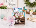 Easter Interchangeable Crate Sign, Bunny Bait Wood Insert, Easter Tabletop Decor, Tiered Tray Decor, Shelf Decor